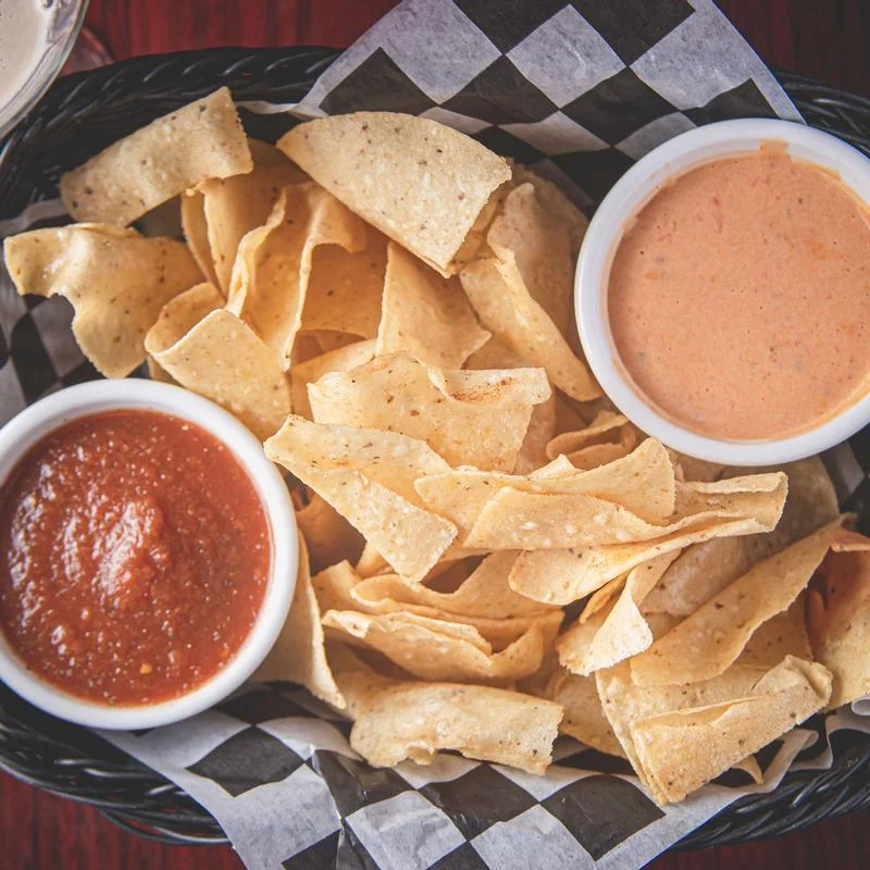 Chips and dips from official Wurst Haus food photography