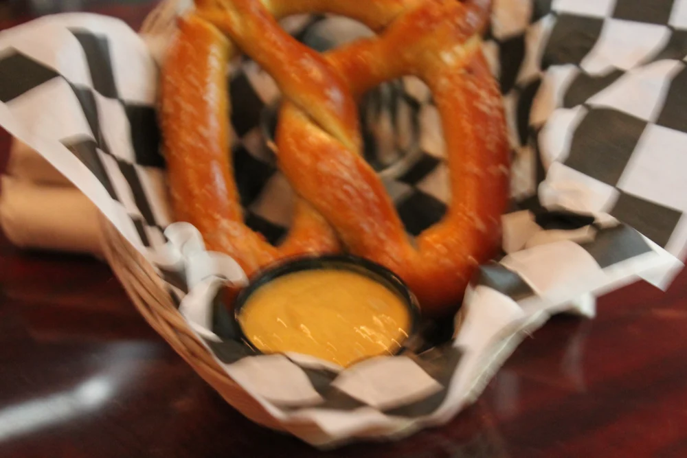 Official Wurst Haus jumbo soft pretzel photograph